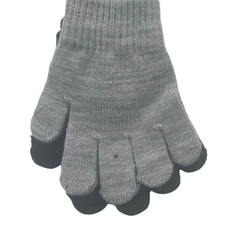 2 Pair Pack Wonder Nation Children's Gloves Black And Gray Ages Over 24 Months